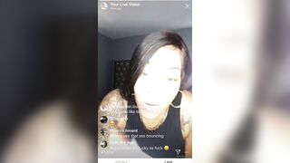 Ebony Bombshell Bodi Quiin's Sexy Stockings and Heels Show