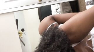 BRIA BACKWOODS OnlyFans -  Creampie Surprise for Ebony Beauty