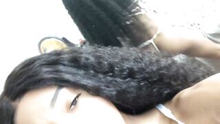 BRIA BACKWOODS OnlyFans -  Creampie Surprise for Ebony Beauty