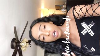 BRIA BACKWOODS OnlyFans -  Footjob Fantasy with Petite Ebony