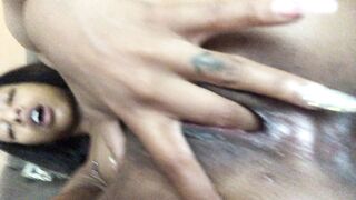 Bria Backwoods - Fingering Fun with Petite Ebony