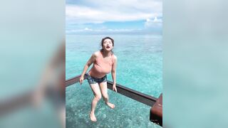 Anriokita -  Cumming on Sexy Red Lips and Tongue