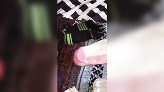 Tay s Tiny Toes OnlyFans -  Dominant Mistress and Her Submissive Slave Play with Bondage Toys