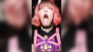 Misty Silver OnlyFans -  Drool-Filled Mouth Fetish with a Surprise Twist