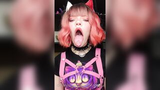 Misty Silver OnlyFans -  Drool-Filled Mouth Fetish with a Surprise Twist
