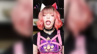 Misty Silver OnlyFans -  Drool-Filled Mouth Fetish with a Surprise Twist