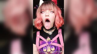 Misty Silver OnlyFans -  Drool-Filled Mouth Fetish with a Surprise Twist