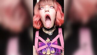 Misty Silver OnlyFans -  Drool-Filled Mouth Fetish with a Surprise Twist