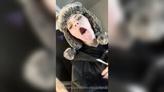 Misty Silver OnlyFans - Sensual Fantasy Dildo Play in the Living Room