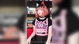 Snowcrazyfrenzy -  Tongue Tease in a Sexy Cutout Dress