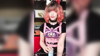 Snowcrazyfrenzy -  Tongue Tease in a Sexy Cutout Dress