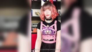 Snowcrazyfrenzy -  Tongue Tease in a Sexy Cutout Dress