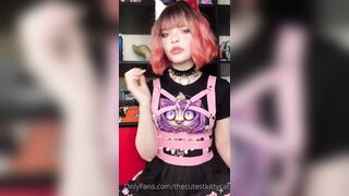 Snowcrazyfrenzy -  Tongue Tease in a Sexy Cutout Dress