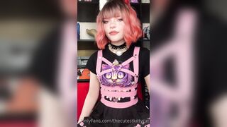 Snowcrazyfrenzy -  Tongue Tease in a Sexy Cutout Dress