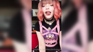 Snowcrazyfrenzy -  Tongue Tease in a Sexy Cutout Dress