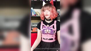 Snowcrazyfrenzy -  Tongue Tease in a Sexy Cutout Dress