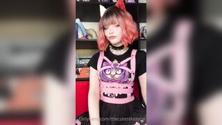 Snowcrazyfrenzy -  Tongue Tease in a Sexy Cutout Dress