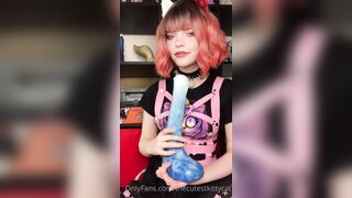 Snowcrazyfrenzy -  Tongue Tease in a Sexy Cutout Dress