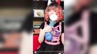 Snowcrazyfrenzy -  Tongue Tease in a Sexy Cutout Dress