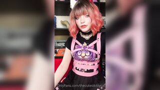 Snowcrazyfrenzy -  Tongue Tease in a Sexy Cutout Dress