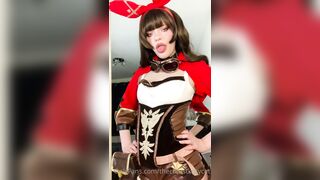 The Cutest Kitty Cat Leaked -  Tongue Tease in a Sexy Lace Top