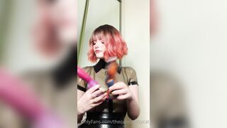 The Cutest Kitty Cat Leaked - Sensual Dildo Play in the Shower