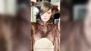 The Cutest Kitty Cat Leaked - Tongue Tease in a Sexy Skirt