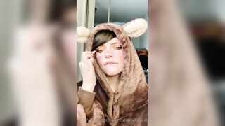 The Cutest Kitty Cat Leaked - Tongue Tease in a Sexy Skirt