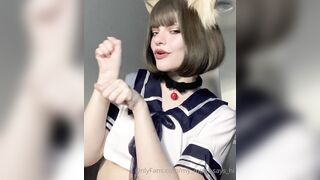The Cutest Kitty Cat Leaked - Tongue Tricks and Fantasy Pleasure