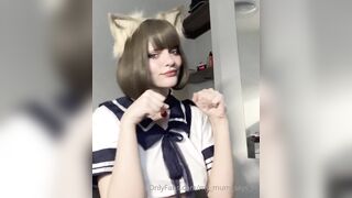 The Cutest Kitty Cat Leaked - Tongue Tricks and Fantasy Pleasure