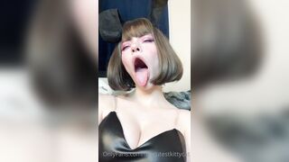 Thecutestkittycat Leaks - Kittens Sensual Lingerie Show in a Bodysuit