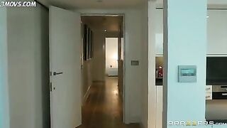 Brazzers - Wife having sex with burgler in front of her husband at home