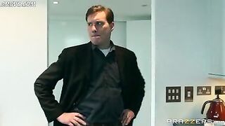 Brazzers - Wife having sex with burgler in front of her husband at home