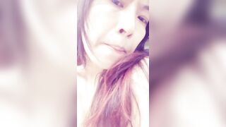 Super slutty long-haired asian MILF selfie 超淫長髮中女自拍 1