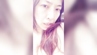 Super slutty long-haired asian MILF selfie 超淫長髮中女自拍 1