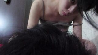 Long-haired, tattooed girl steamy sex tape leaked 長髮紋身靚女性愛流出 DS無名13 24