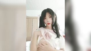 TikTok's silky-haired influencer’s slut self-shot leaks 抖音白滑長髮網紅自拍流出 1