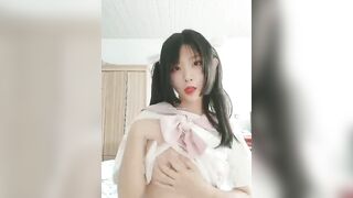 TikTok's silky-haired influencer’s slut self-shot leaks 抖音白滑長髮網紅自拍流出 1