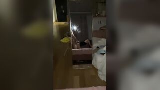 Long-haired, slender slut sex tape leaked  / 電眼長髮苗條正妹愛愛流出 2