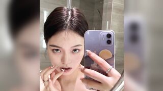 Long-haired, slender slut sex tape leaked / 電眼長髮苗條正妹愛愛流出 24