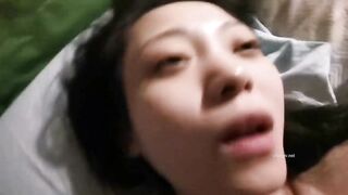 Long-haired, skinny vixen sex tape leak / 長髮白滑性女讓男友升天 4