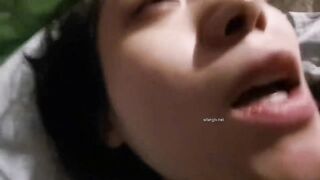 Long-haired, skinny vixen sex tape leak / 長髮白滑性女讓男友升天 4