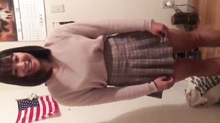 Bald Dude hooks up with curvy young college girl / 光頭漢約炮妙齡大波學生妹 7