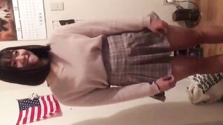 Bald Dude hooks up with curvy young college girl / 光頭漢約炮妙齡大波學生妹 7