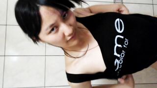 Sweet shy cutie showing her face sex tape / 純情小天使，露臉甜甜惹火的小浪女性愛流出 4