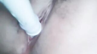 巨乳大乳暈台妹自慰玩逼 / Busty Taiwanese Babe with Massive Areolas Fingers Her Wet Pussy Solo 1