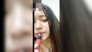 Inked Siren's Nipple-Baring Self-Touch Squirt Spectacle / LINE系列58：刺青妖姬露點自摸高潮