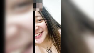 Inked Siren's Nipple-Baring Self-Touch Squirt Spectacle / LINE系列58：刺青妖姬露點自摸高潮