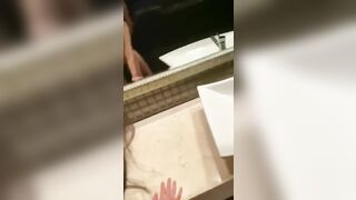 IG Big White Tits Babe Deepthroat Blowjob Hard Doggystyle Pounding / IG大白乳妹子跪舔男友深喉後猛烈後入