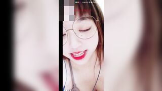 LINE Vid: Chubby Big-Tits Girl's Leaked Breast-Flashing Selfie Madness / LINE視訊：胖妞大波妹露乳自拍瘋狂流出 1